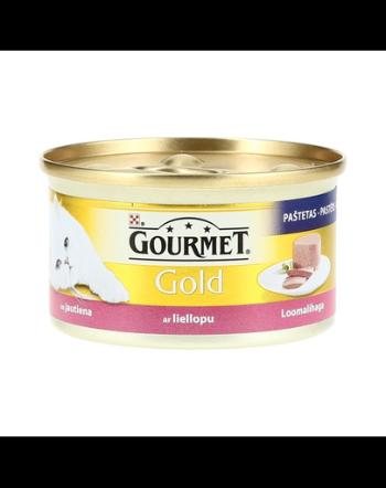 GOURMET Gold Mousse cu Vită 85 g