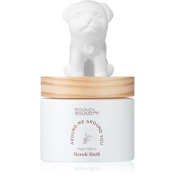 ROUND A‘ROUND Puppy Sleepy Pug - Neroli Herb aroma difuzor cu rezervã 100 ml