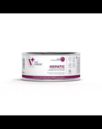 VET EXPERT Veterinary Diet Cat Hepatic 100 g hrana umeda veterinara pisici pentru sustinere functie hepatica