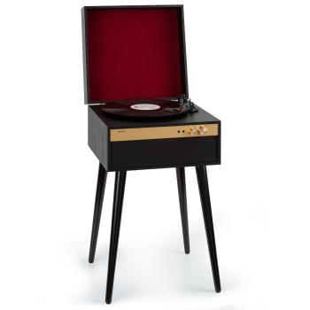 Auna Berklee TT Case, player gramofon, transmisie prin curea, 33 1/3, 45 și 78 RPM, difuzoare stereo