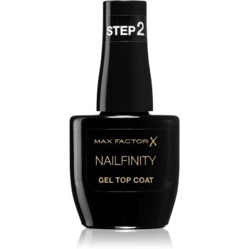 Max Factor Nailfinity Gel Top Coat lac gel de unghii pentru acoperirea superioară culoare 100 The Finale 12 ml