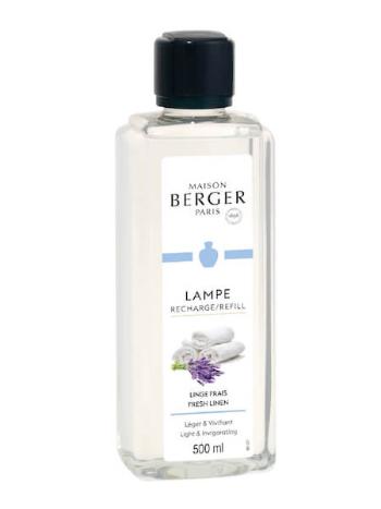 Maison Berger Paris Umplere pentru lampă catalitică Lenjerie proaspătă spălată Fresh Linen (Lampe Recharge/Refill) 500 ml