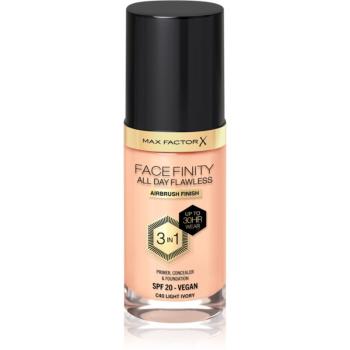 Max Factor Facefinity All Day Flawless machiaj persistent SPF 20 culoare 40 Light Ivory 30 ml