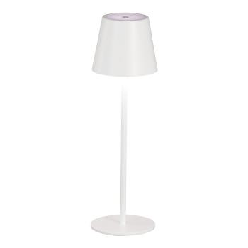 Veioză albă LED cu abajur din metal (înălțime 36,5 cm) Viletto – Fischer & Honsel