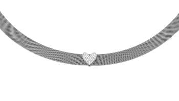 Liu Jo Colier elegant de oțel Choker cu inimă Symbols LJ1865