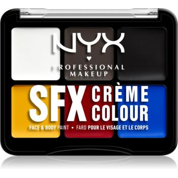 NYX Professional Makeup Halloween SFX Paints paleta pentru fata multifunctionala corp si fata culoare 01 Primary 6 g