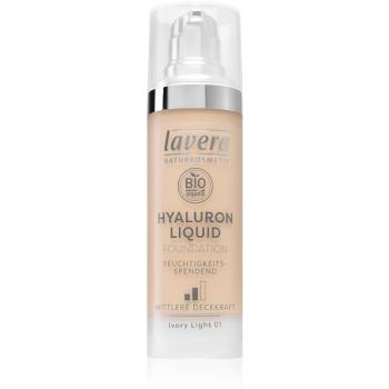 Lavera Hyaluron Liquid Foundation make-up cu textura usoara cu acid hialuronic culoare 01 Ivory Light 30 ml