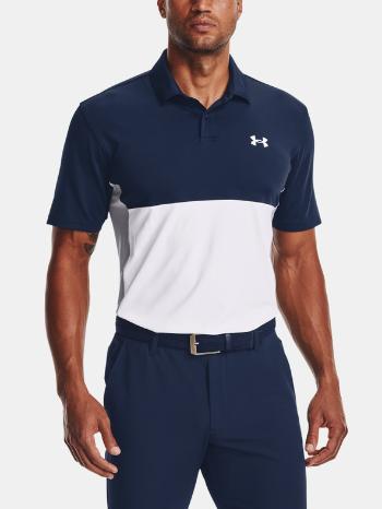 Under Armour UA Performance Blocked Polo Tricou Albastru