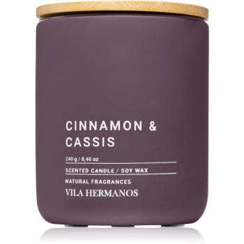 Vila Hermanos Concrete Cinnamon & Cassis lumânare parfumată 240 g