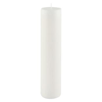 Lumânare Ego Dekor Cylinder Pure, timp de ardere 92 h, alb