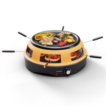 Klarstein Marinara, cuptor de pizza 3 în 1, grill, raclette, 1200 W, 6 suport pizza