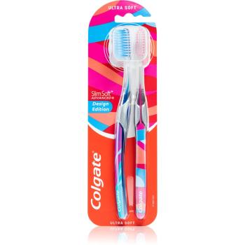 Colgate Slim Soft Advanced perie de dinti ultra moale 2 buc