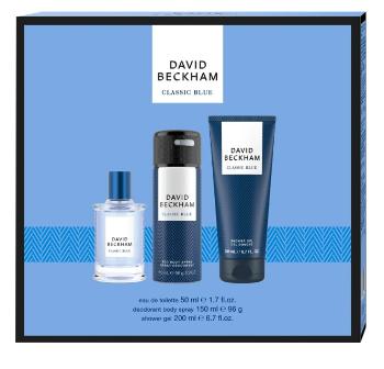 David Beckham Classic Blue - EDT 50 ml + gel de duș 200 ml + spray deodorant 150 ml