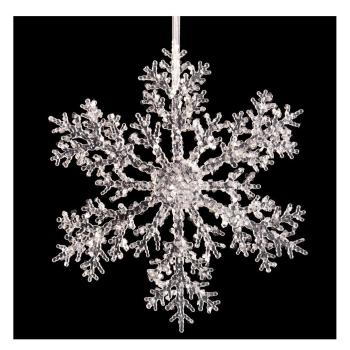 Decorațiune de agățat de Crăciun Unimasa Snow, ⌀ 30 cm