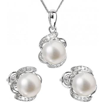 Evolution Group Set de argint de lux cu perle autentice Pavon 29017.1
