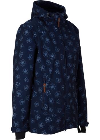 Geacă din softshell, print floral