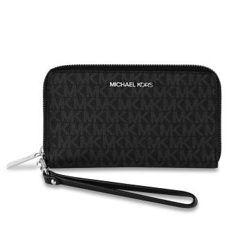 Michael Kors Portofel din piele pentru femei Jet Set 35S0STVL2BBlack