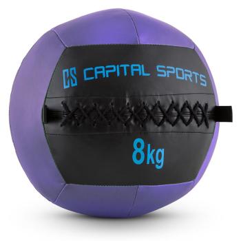 Capital Sports Wallball 8 minge medicinala 8 kg de piele violet
