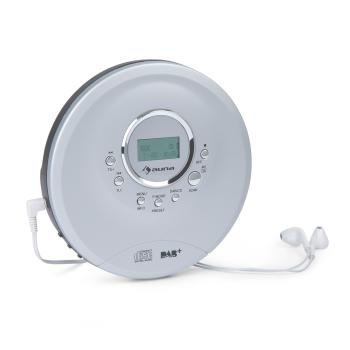 Auna CDC 200 DAB +, cd player portabil, DAB + / FM, CD MP3, baterie, afișaj LC