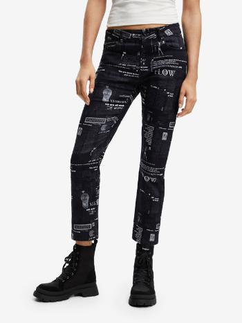 Desigual News Pantaloni Negru