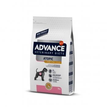 ADVANCE Veterinary Diets Atopic, Iepure, dietă veterinară câini, hrană uscată, afecțiuni dermatologice, 3kg