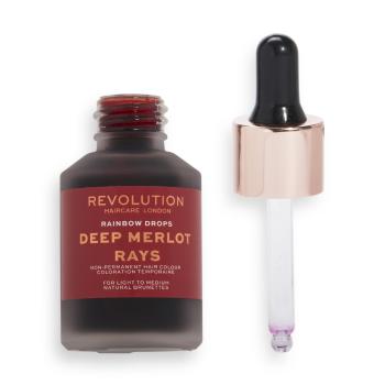 Revolution Haircare Picături tonifiante pentru brunete (Rainbow Drops for Brunettes) 30 ml Deep Merlot Rays