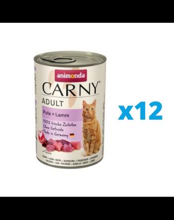 ANIMONDA Carny Adult curcan si miel hrana umeda pisica 12 x 400 g