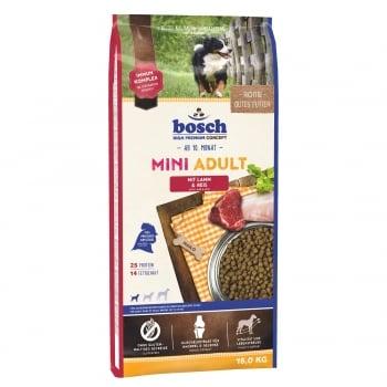 Bosch Adult Mini Miel si Orez, hrană uscată câini, 15kg+3kg GRATUIT