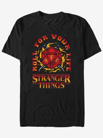 ZOOT.Fan Netflix Roll For Your Life Dice Stranger Things Tricou Negru