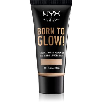 NYX Professional Makeup Born To Glow make-up lichid stralucitor culoare 02 Alabaster 30 ml