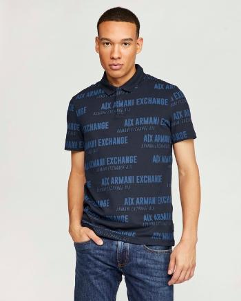 Armani Exchange Polo Tricou Albastru