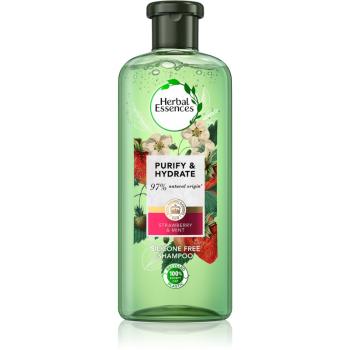 Herbal Essences 90% Natural Origin Strawberry&Mint șampon pentru păr Strawberry Mint 400 ml