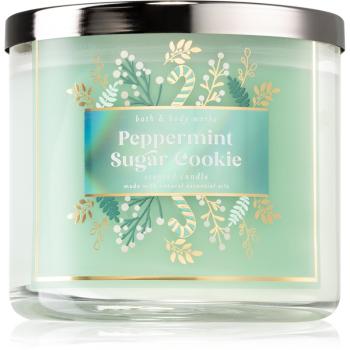 Bath & Body Works Peppermint Sugar Cookie lumânare parfumată 411 g
