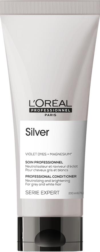 L´Oréal Professionnel Balsam-cremă pentru neutralizare și luminozitate pentru păr alb, gri păr blond cu șuvițe Serie Expert (Silver Neutralising Cream