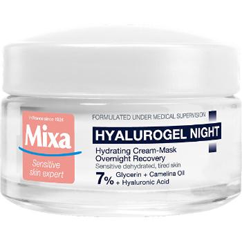 Mixa Cremă de noapte pentru pielea sensibilă cu tendintă de uscare Hyalurogel (Hydrating Cream-Mask Overnight Recovery) 50 ml