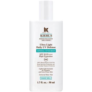 Kiehl's Ultra Light Daily UV Defense crema protectoare pentru fata pentru toate tipurile de ten, inclusiv piele sensibila 50 ml