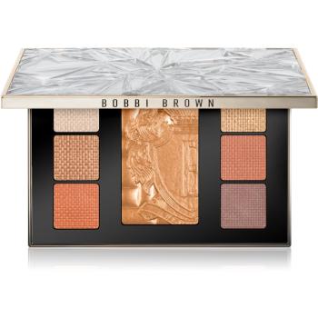 Bobbi Brown Luxe Eye & Cheek Palette paletă cu farduri de ochi și iluminator culoare Copper Glow