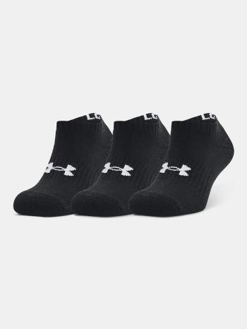 Under Armour Core No Show Set de 3 perechi de șosete Negru