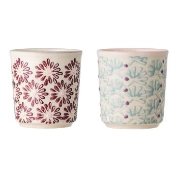 Set 2 suporturi de ouă din gresie ceramică Bloomingville Maya, ø 4,5 cm