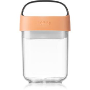 Lékué Jar To Go caserolă de mâncare mic culoare Coral 400 ml