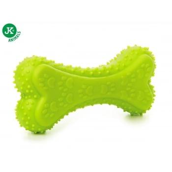 Jk Animals Jucarie Caine Os cu Sunet TPR Verde 12 cm