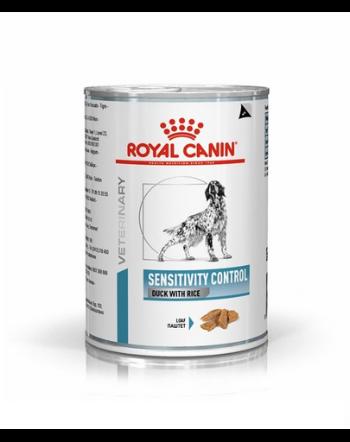 ROYAL CANIN Dog sensitivity control duck 6 x 410 g hrană umedă pentru câini adulți cu reacții adverse la alimente