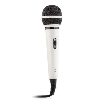 OneConcept Microfon dinamic, ușor și compact, alb