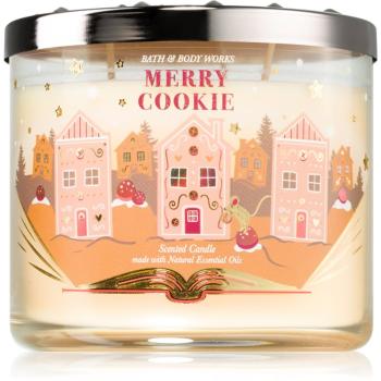 Bath & Body Works Merry Cookie lumânare parfumată 411 g