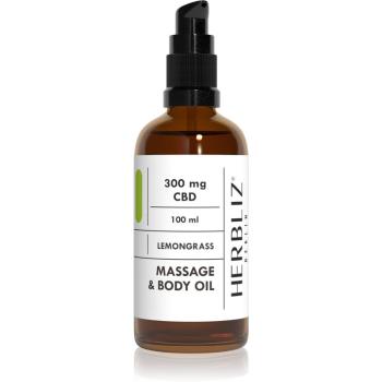 Herbliz CBD Massage Oil Lemongrass ulei de masaj cu CBD 100 ml