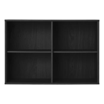 Bibliotecă neagră cu aspect de lemn de frasin suspendată 89x61 cm Mistral – Hammel Furniture