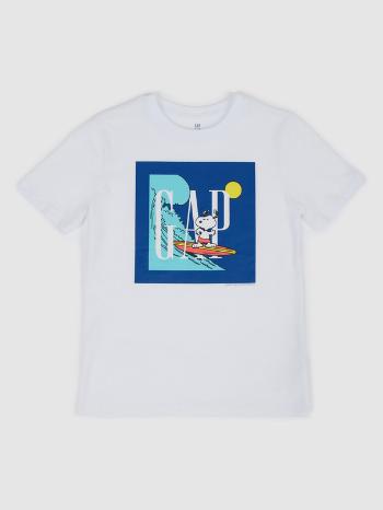 GAP GAP & Peanuts Snoopy Tricou pentru copii Alb