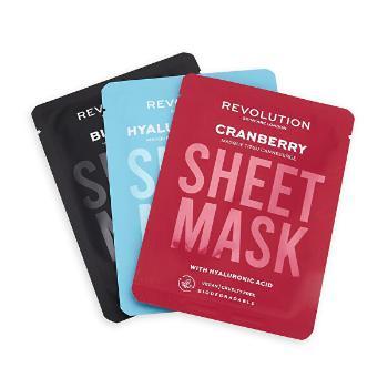 Revolution Skincare Set de măști de față pentru pielea deshidratată Biodegradable (Dehydrated Skin Sheet Mask)