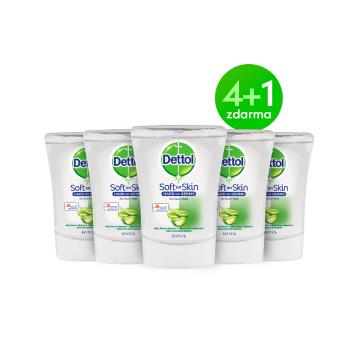 Dettol Umplere de schimb pentru dozator fără contact Aloe Vera 5 x 250 ml