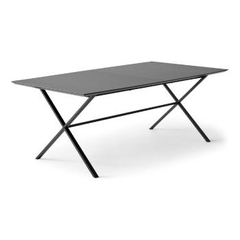 Masă de dining neagră extensibilă cu blat negru 90x165 cm Meza – Hammel Furniture